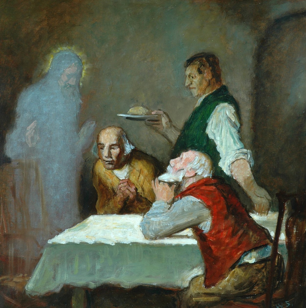 Måltidet i Emmaus af William Strang