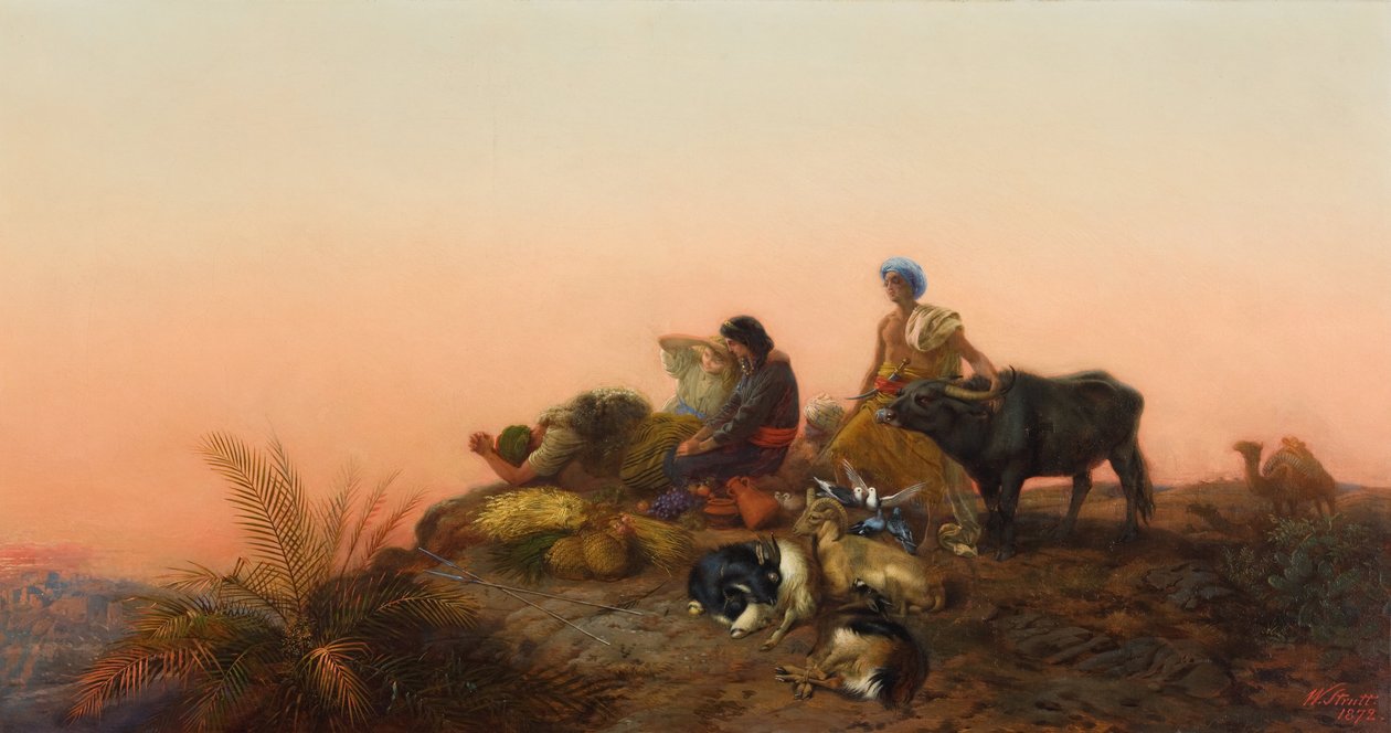 Jerusalem pilgrimme af William Strutt