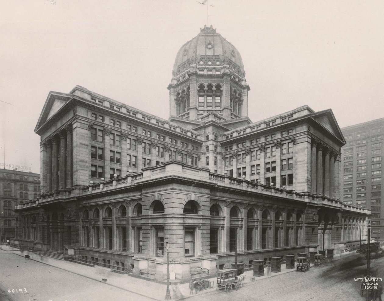 Udsigt over Chicago Federal Building, 1906 af William T. Barnum