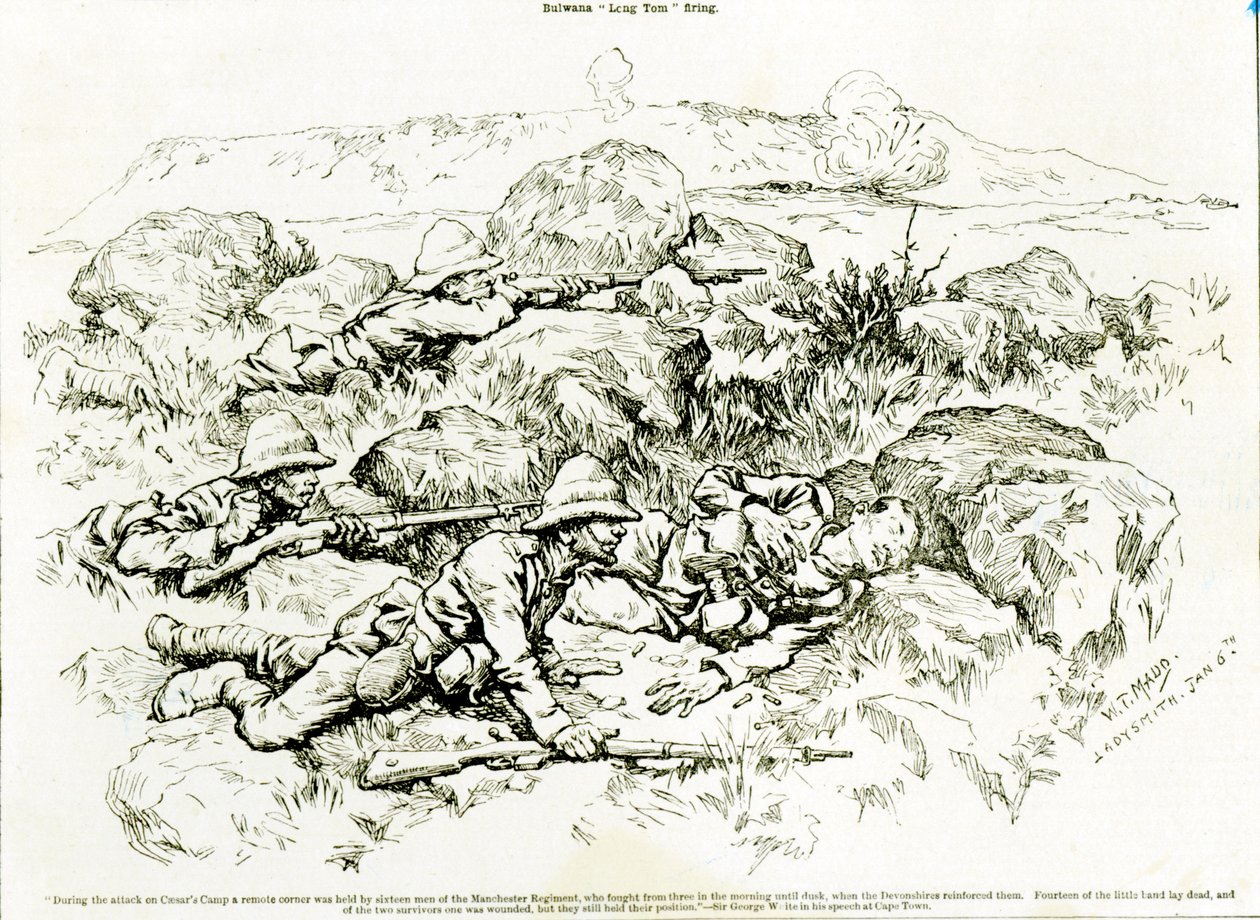 Bulwana Long Tom Firing af William T. Maud
