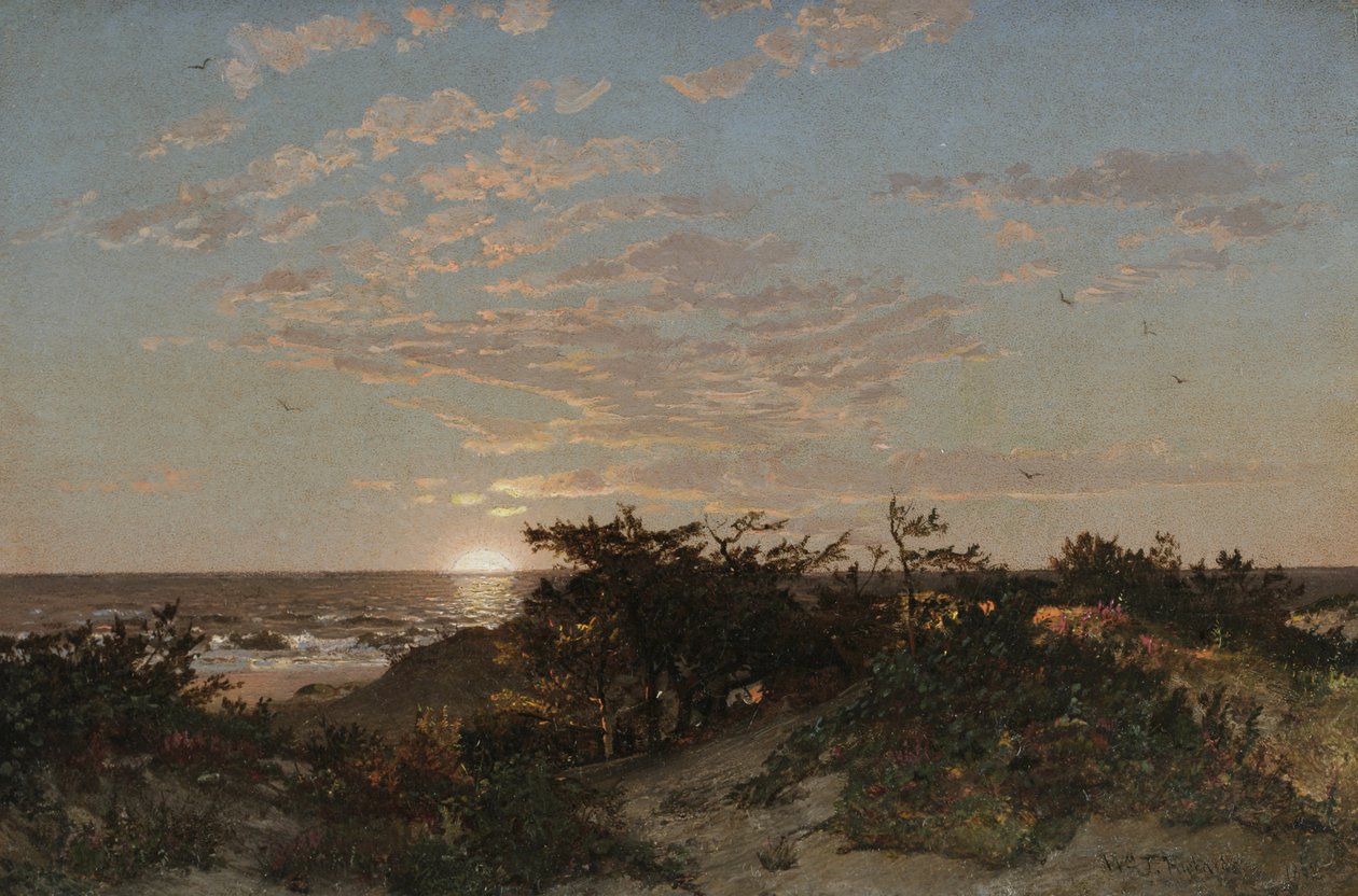 Landskab, 1862 (olie på pap) af William Trost Richards