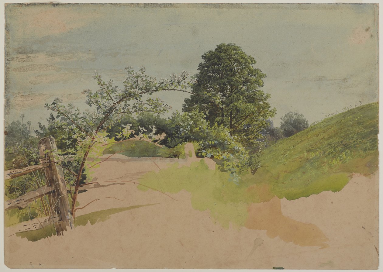 Landskab med hegn, 1870