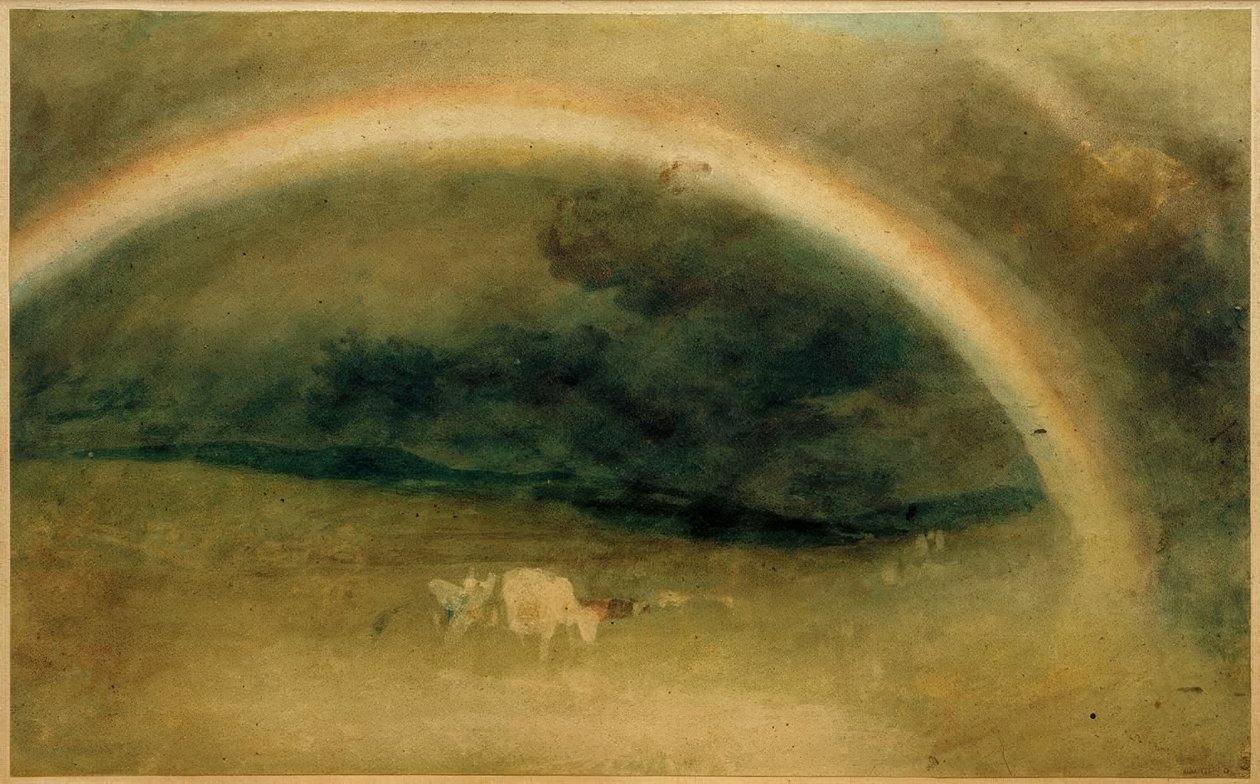 En regnbue, med kvæg af Joseph Mallord William Turner