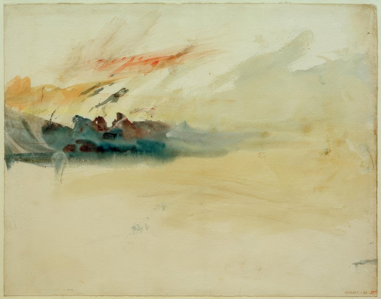 En stormfuld himmel af Joseph Mallord William Turner
