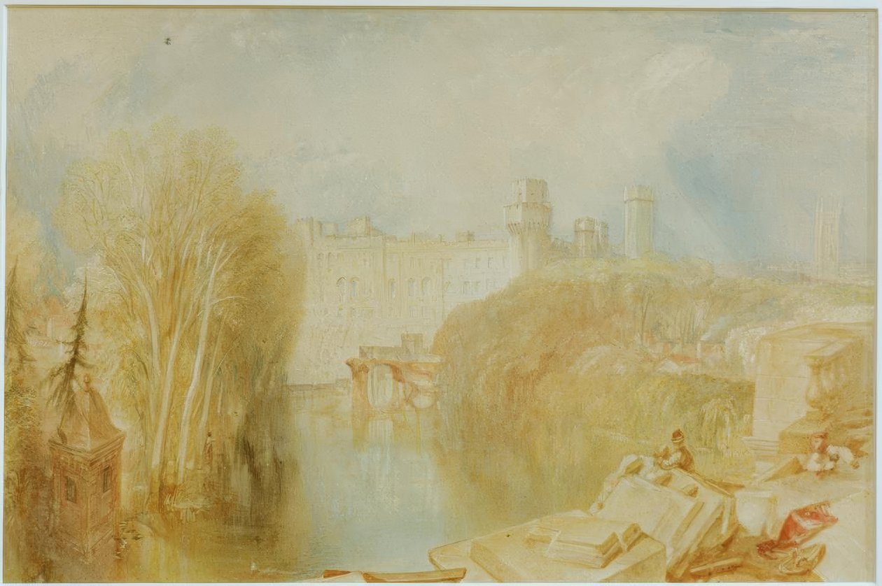 Udsigt over Warwick Castle af Joseph Mallord William Turner