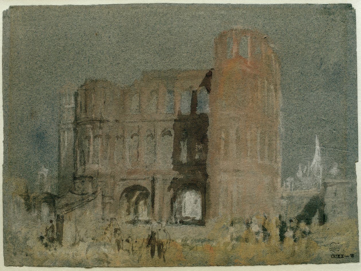 Die Porta Nigra, Trier af Joseph Mallord William Turner