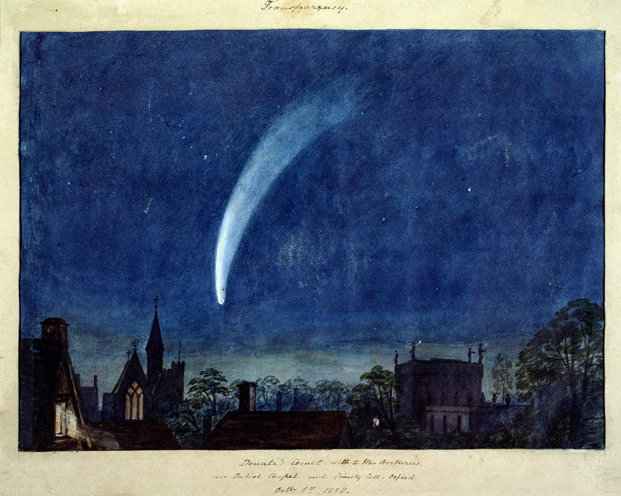 Donatis komet, 1858 af Joseph Mallord William Turner