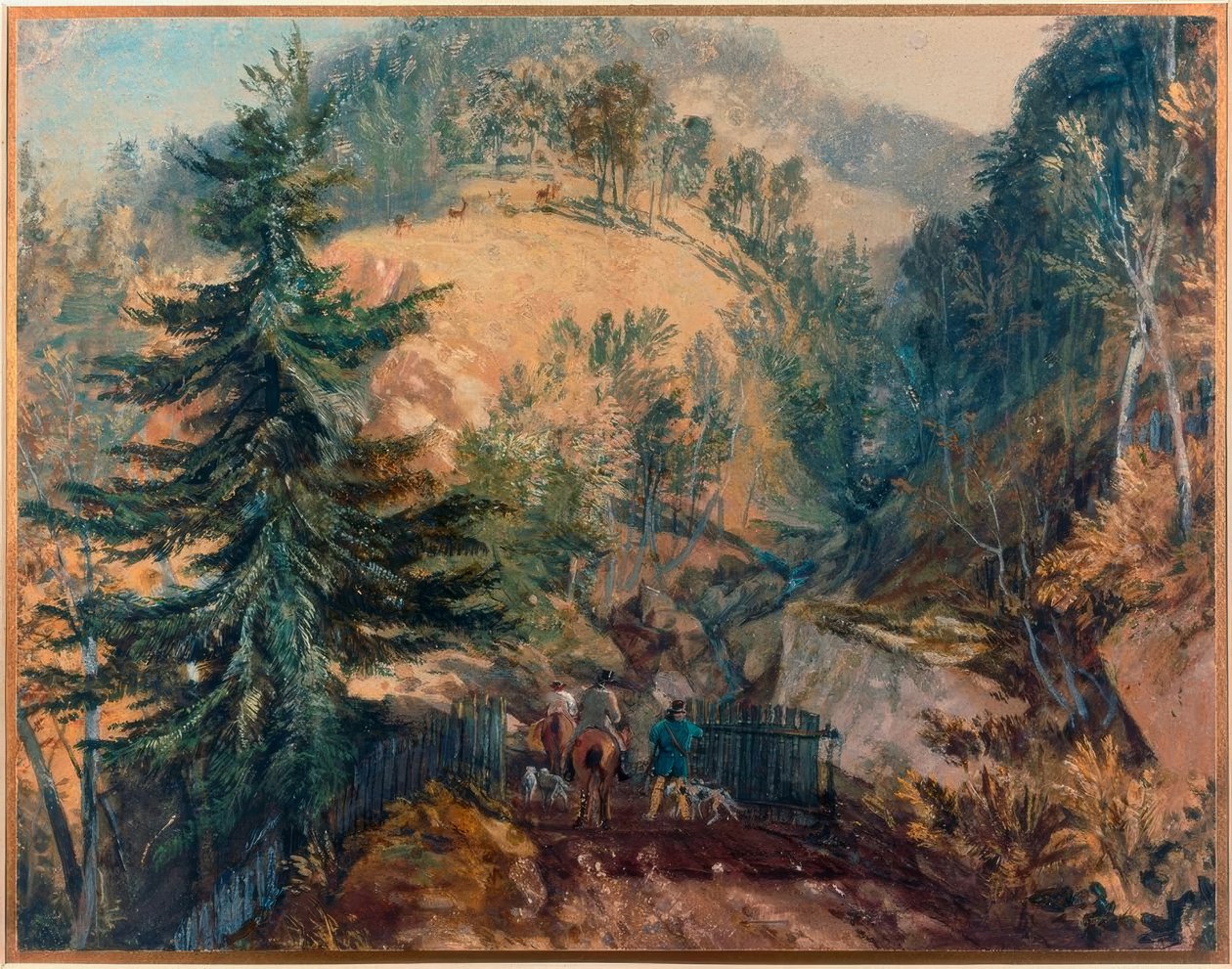 Farney Hall, Otley: The deer park af Joseph Mallord William Turner