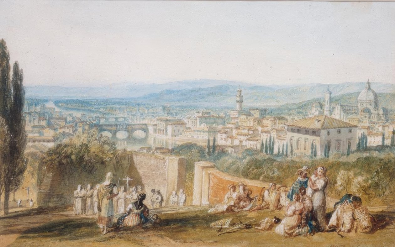Firenze, fra Chiesa al Monte af Joseph Mallord William Turner