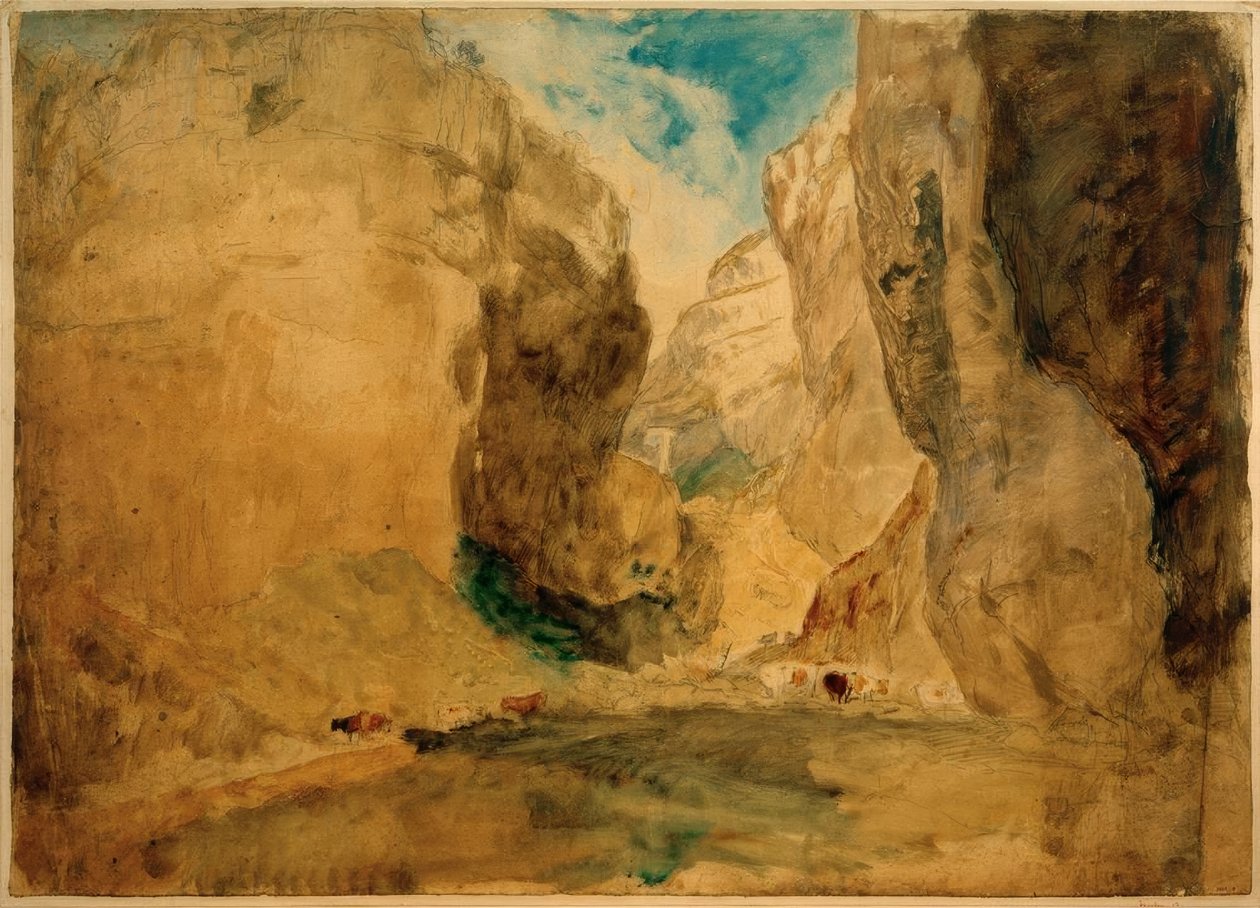 Gordale Scar af Joseph Mallord William Turner