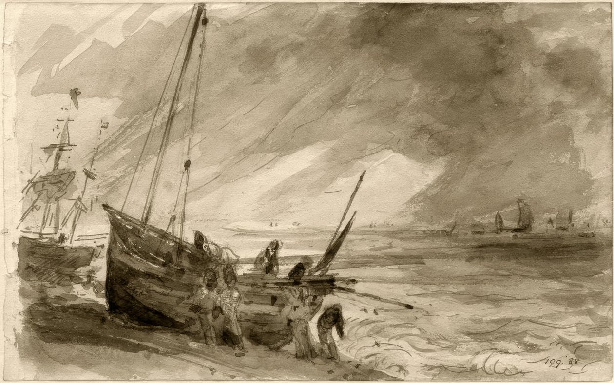 Kysten ved Brighton af Joseph Mallord William Turner