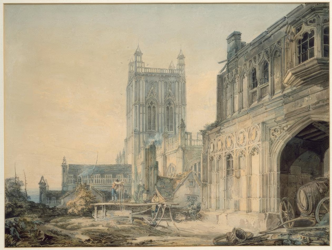 Malvern Abbey, Worcestershire af Joseph Mallord William Turner