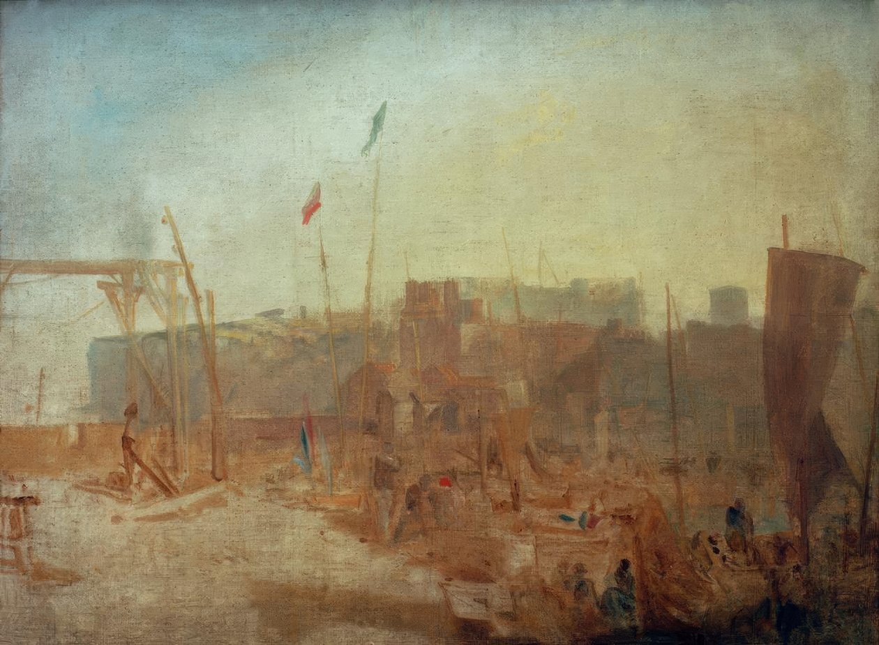 Margate går ned i solen af Joseph Mallord William Turner
