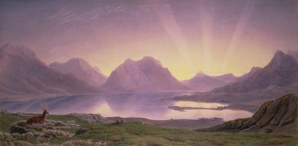 Daggryet, Loch Torridon af Joseph Mallord William Turner