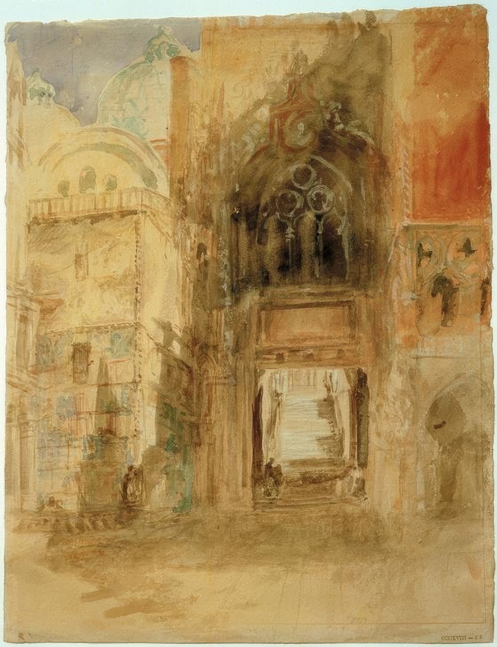 Porta della Carta, Dogepaladset af Joseph Mallord William Turner