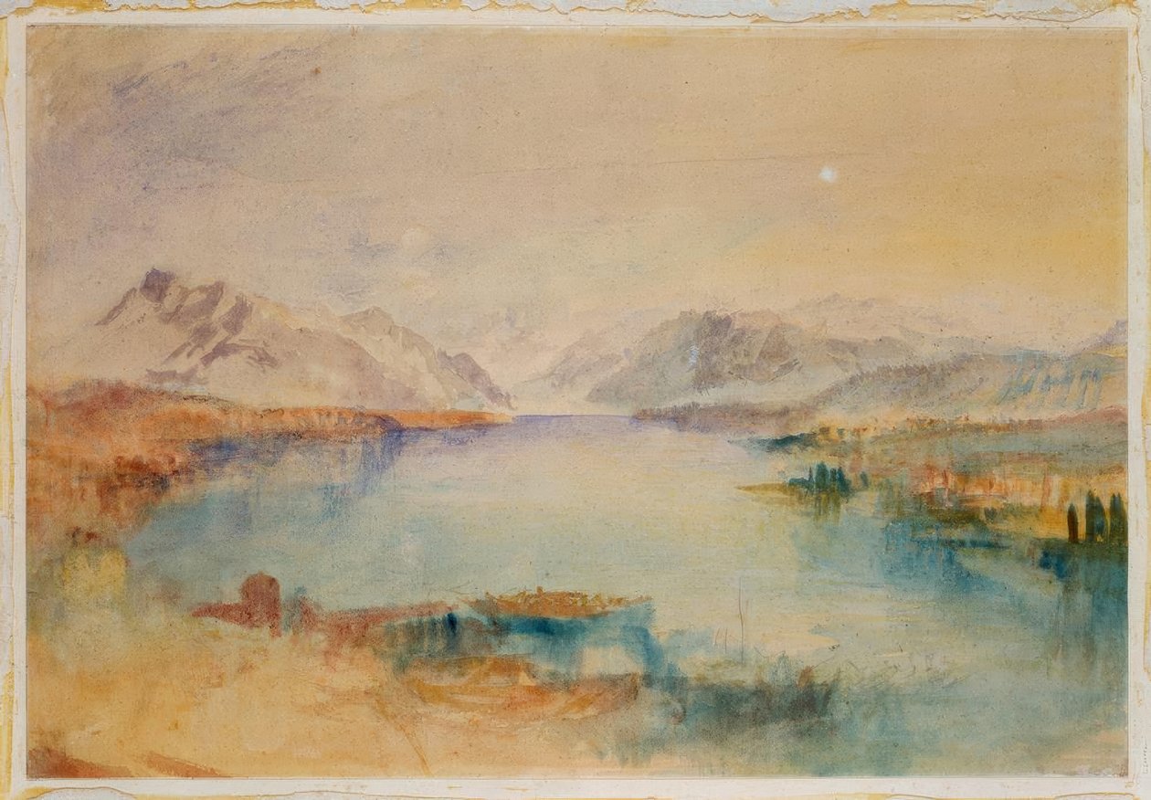 The Rigi, Luzern-søen af Joseph Mallord William Turner