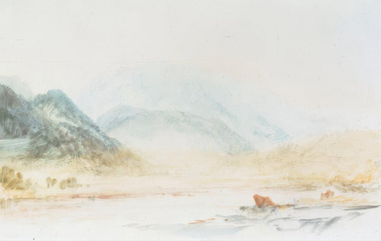 Wetterhorn fra nær Rosenlaui af Joseph Mallord William Turner
