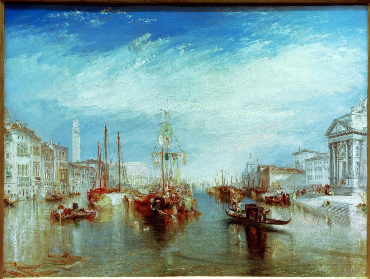 Venedig, fra våbenhuset til Madonna della Salute af Joseph Mallord William Turner
