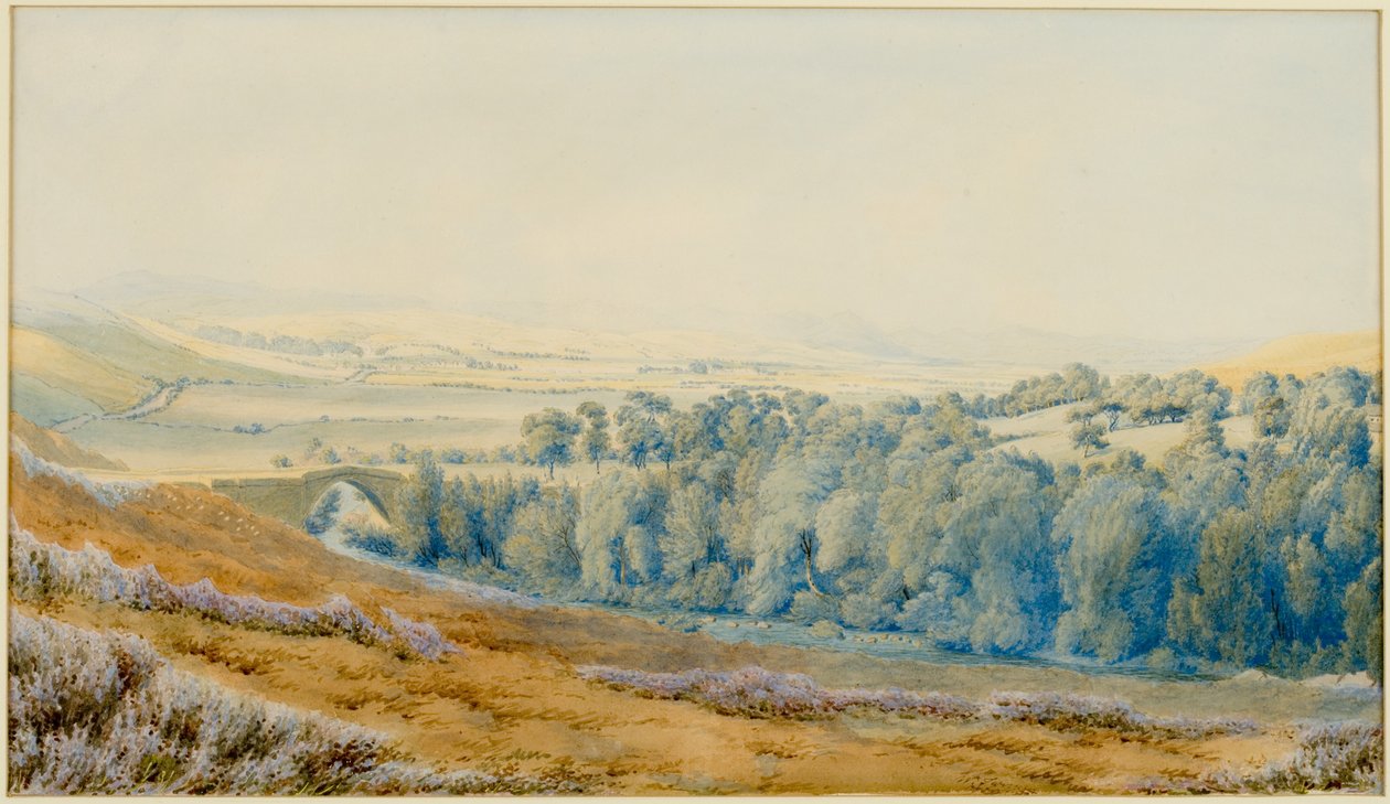 Weetwood Bridge, Northumberland (akvarel på papir) af Joseph Mallord William Turner