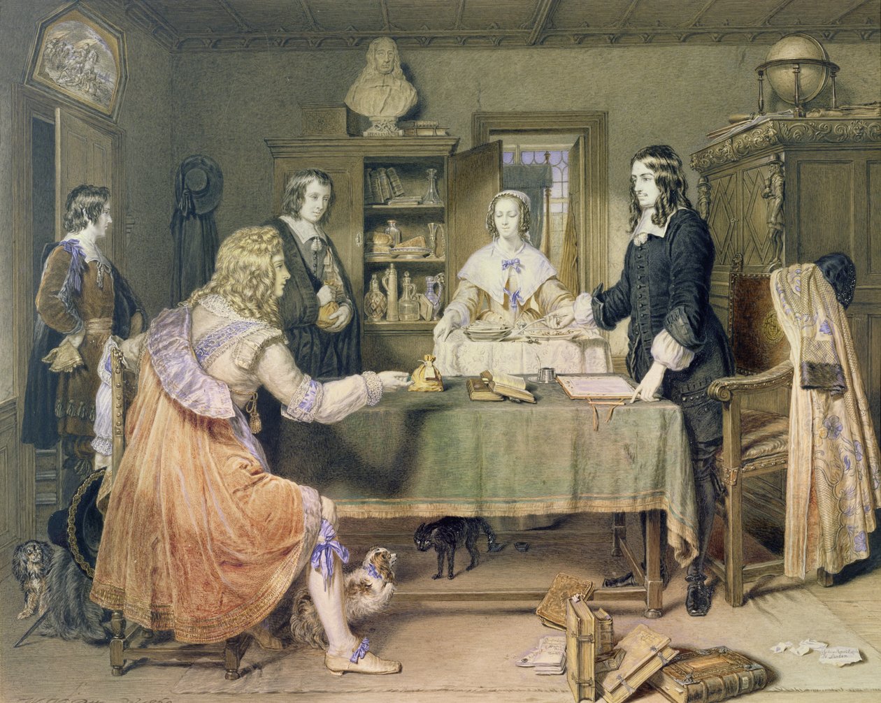 The Temptation of Andrew Marvell, 1860 af William Vandyke Patten