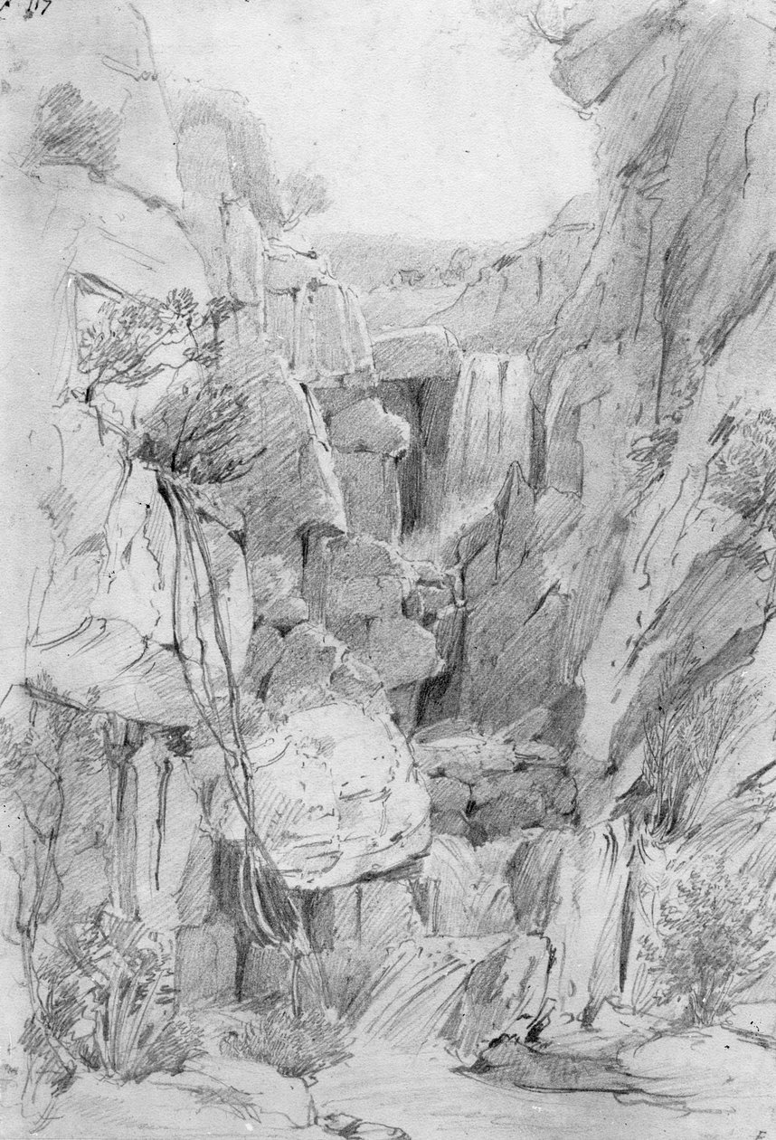 Kloof på Taffelbjerget, 1801 af William Westall
