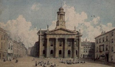 Sessions House and Market, Lancaster af William Westall