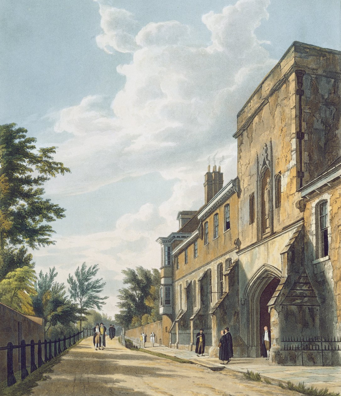Winchester College Indgang med Warden