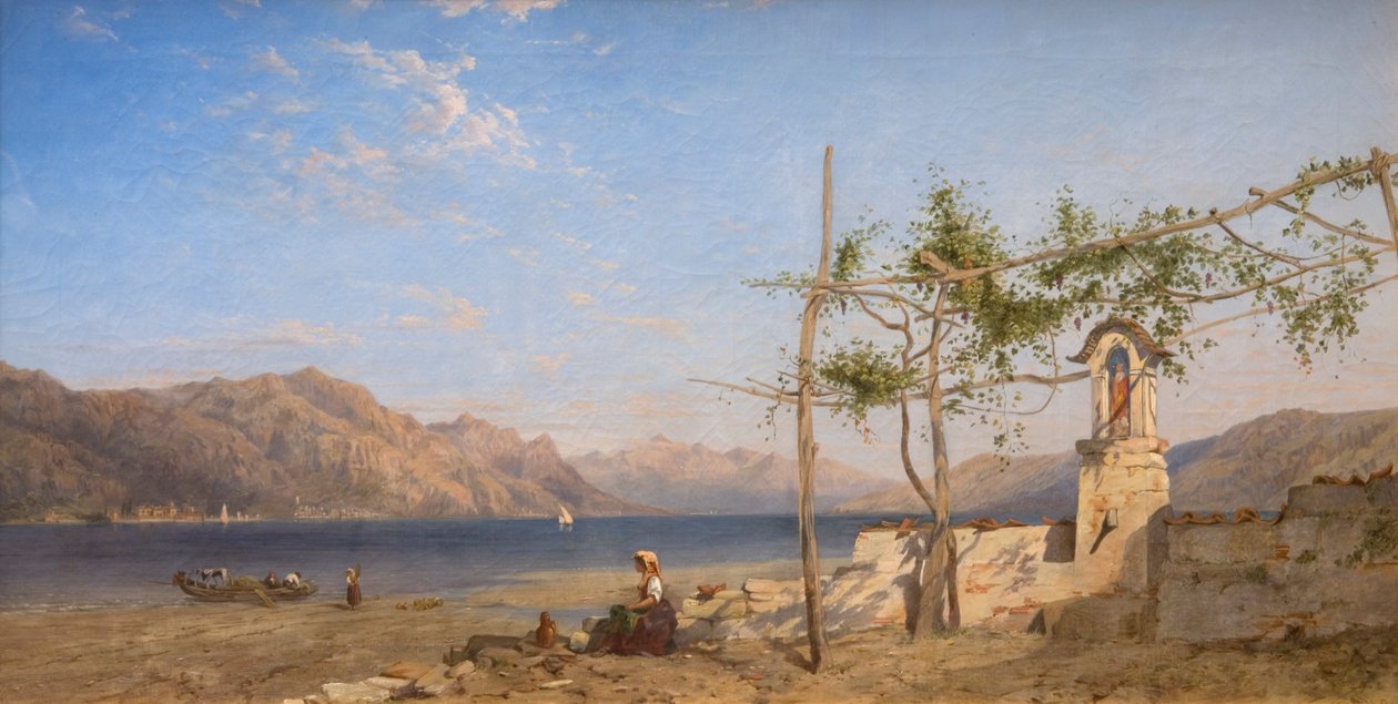 Trellis Vine på Luganosøen af William Wilthieu Fenn
