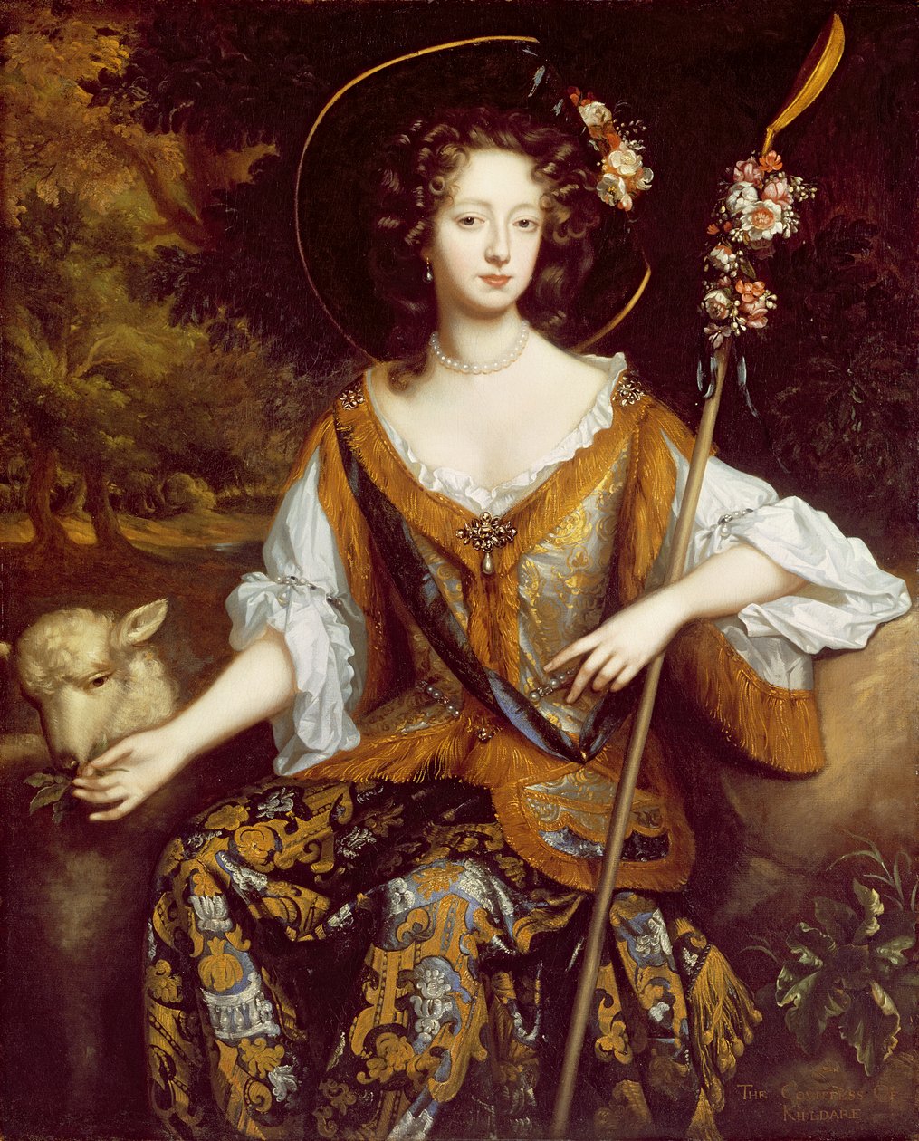 Elizabeth Jones, grevinde af Kildare, ca. 1684 af William Wissing or Wissmig