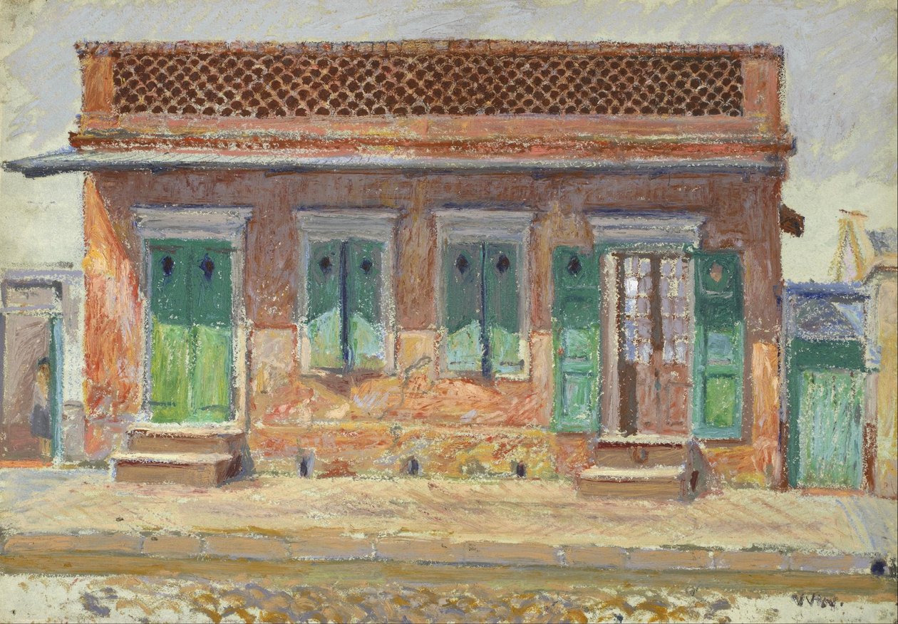 Hus på Dumaine Street, New Orleans af William Woodward