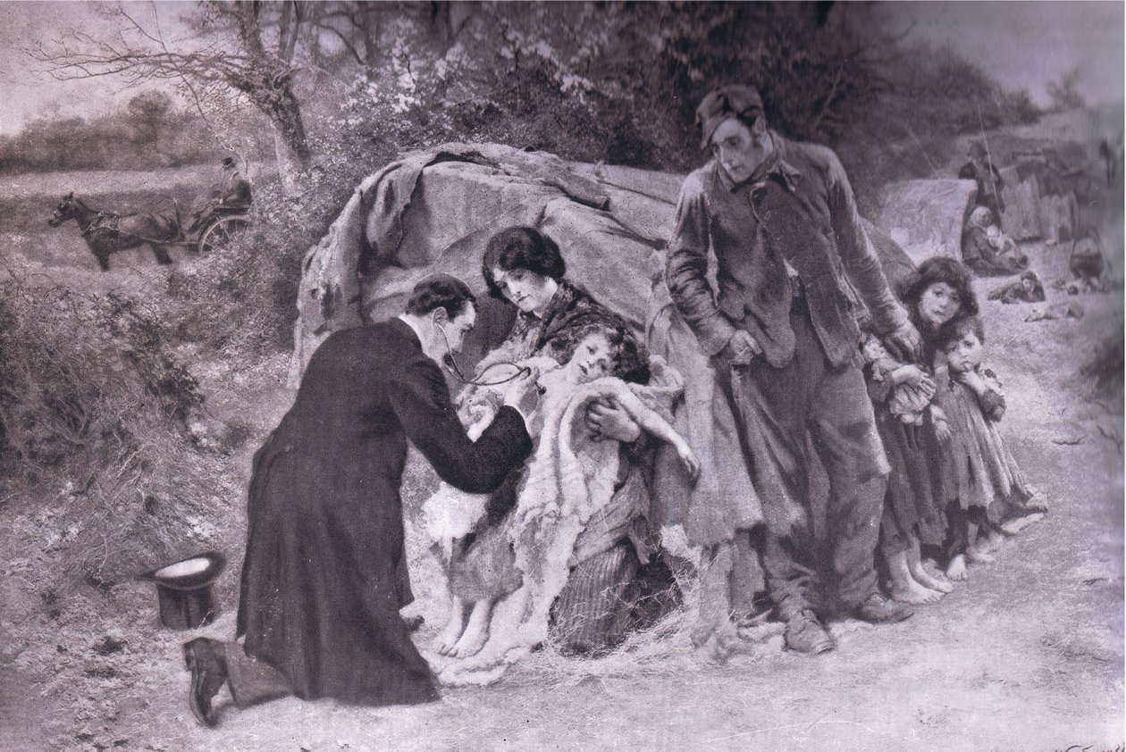 En god samaritan, Bibbys Annual, 1916-1917 af William after Small