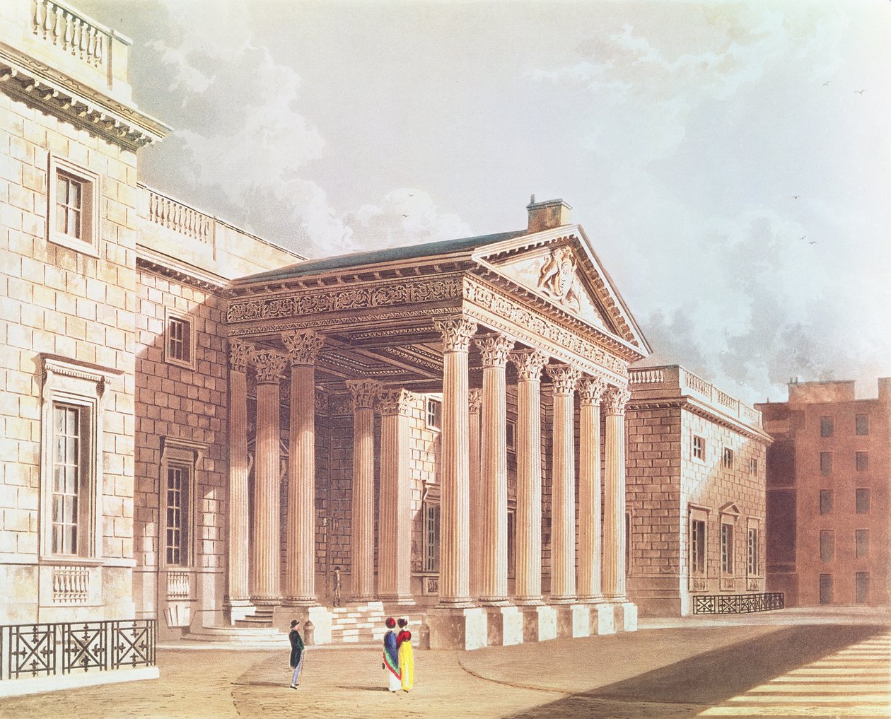 Carlton House, graveret af R. Reeve, ca. 1819 af William after Westall