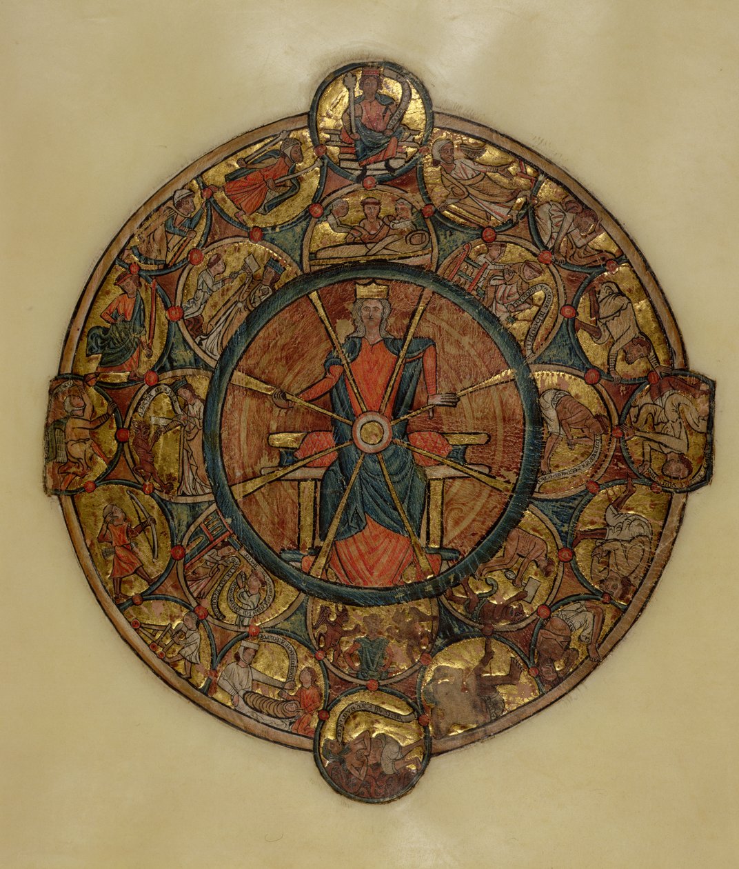 Ms 330.4 Lykkehjulet, ca.1240 af William de Brailes  
