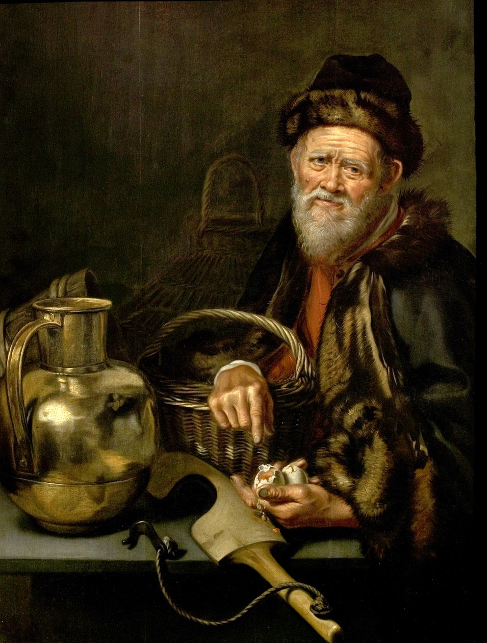 En gammel mand med knuste æg af William van Odekerken