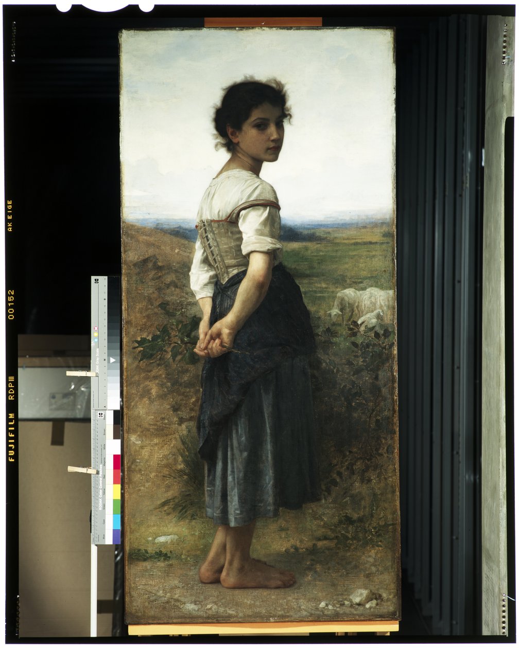 Den unge hyrdinde, 1885 af William Adolphe Bouguereau
