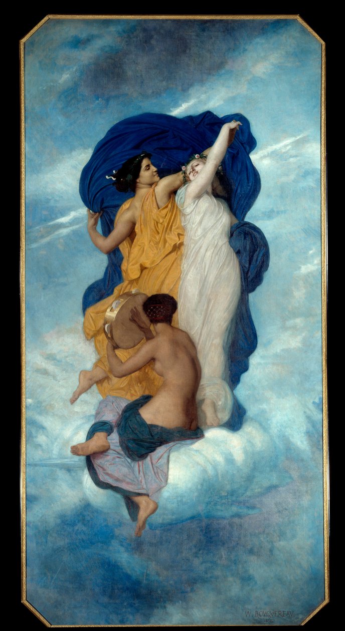 Dansemaleriet af William Adolph Bouguereau (1825-1905) 1856 Søn. 3,67x1,8 m Paris, museum d