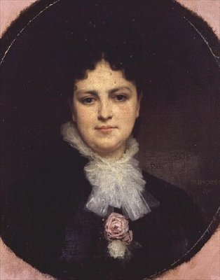 Portræt af Miss Addison Head fra San Francisco (olie på lærred) af William Adolphe Bouguereau