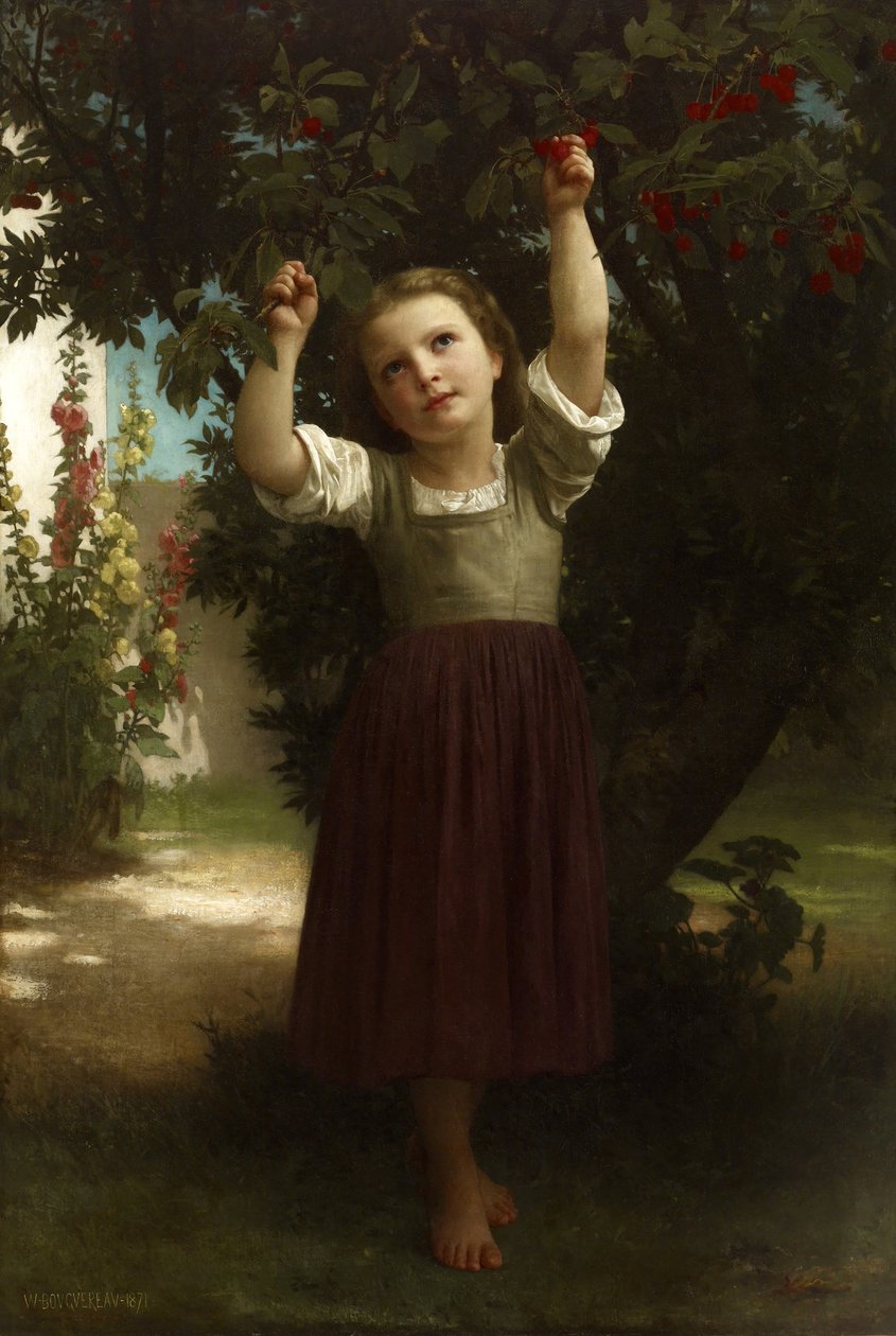 Kirsebærplukkeren af William-Adolphe Bouguereau
