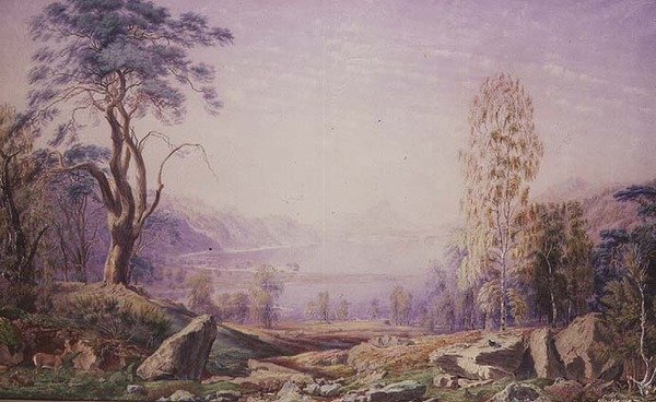 Loch Garry, Invernesshire, efterår 1856 af Joseph Mallord William Turner