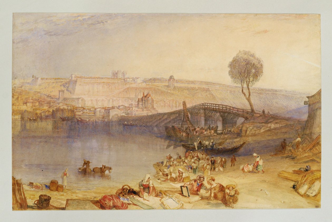 Udsigt over slottet i St. Germain-en-Laye ... af William (1789-1862) Turner