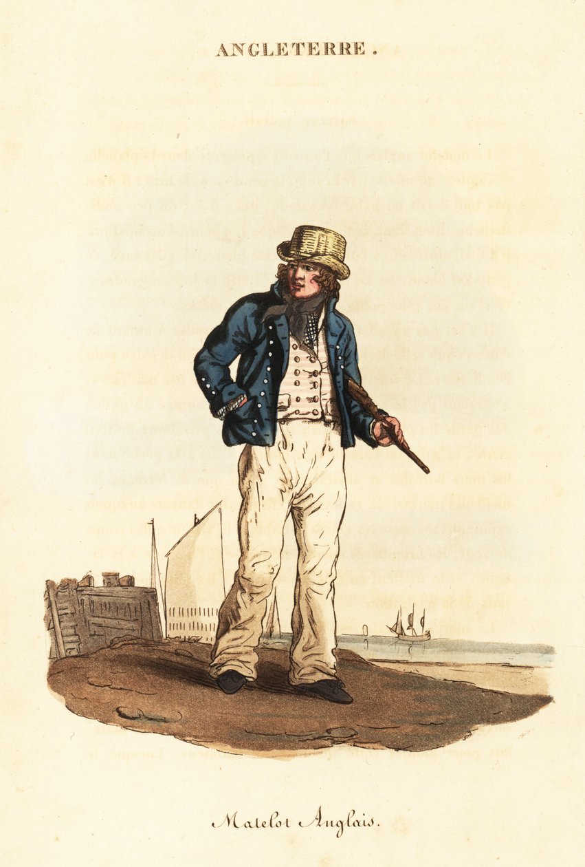 Britisk sømand i Lord Nelsons flåde af William (after) Alexander