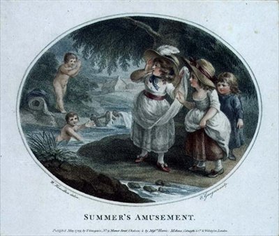 Sommerens Forlystelse, indgraveret og værtshus. af Thomas Gaugain (1748-1812) af William (after) Hamilton