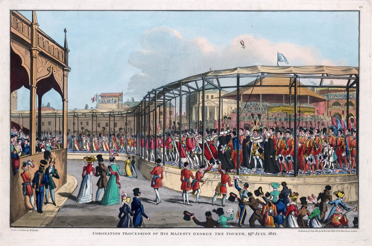 Kroningsprocession af George IV (1762-1830), St James