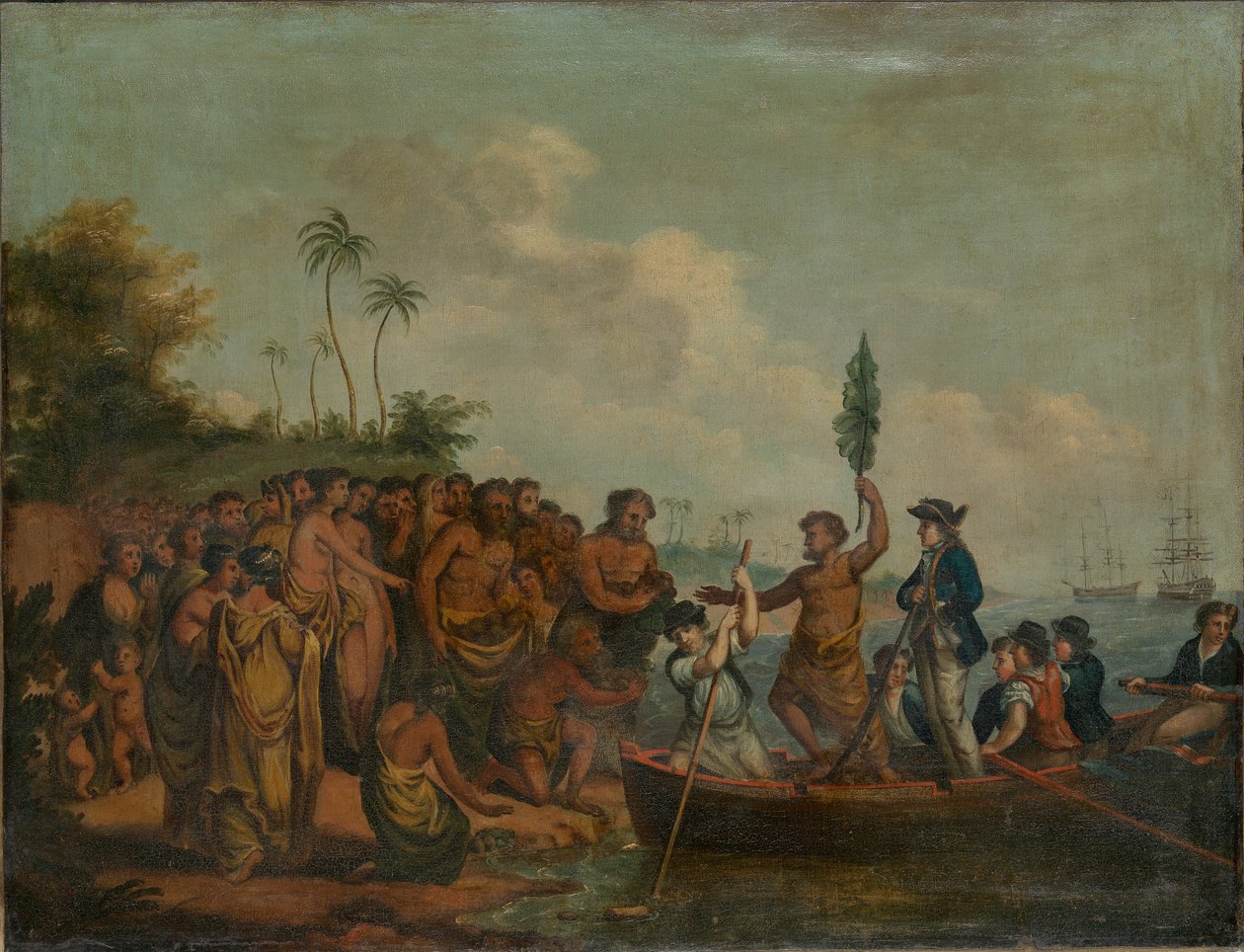 Kaptajn Cooks landgang ved Middleburg, De Venlige Øer af William (after) Hodges