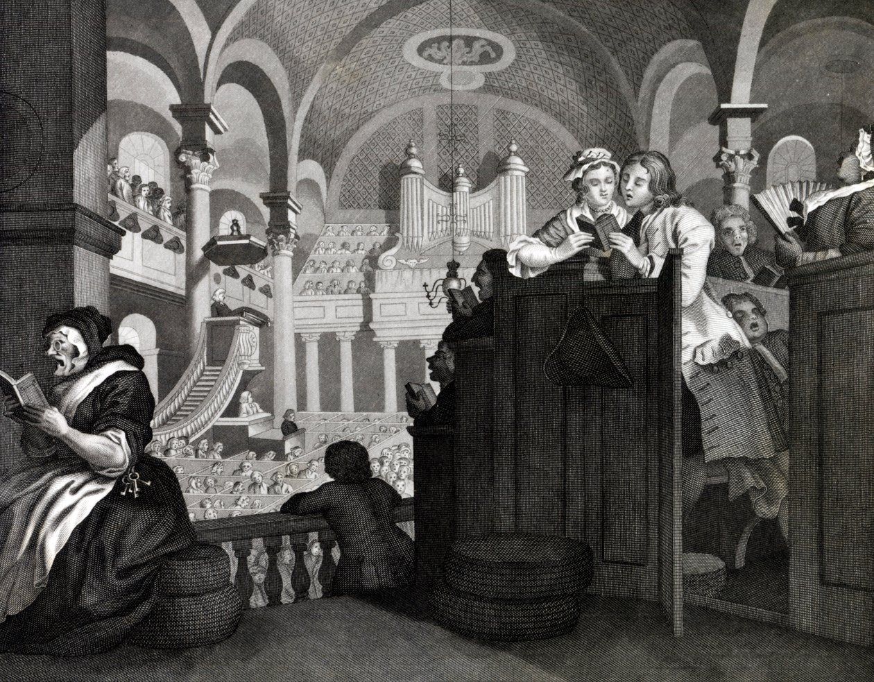 Goodchilds fri søndag af William (after) Hogarth