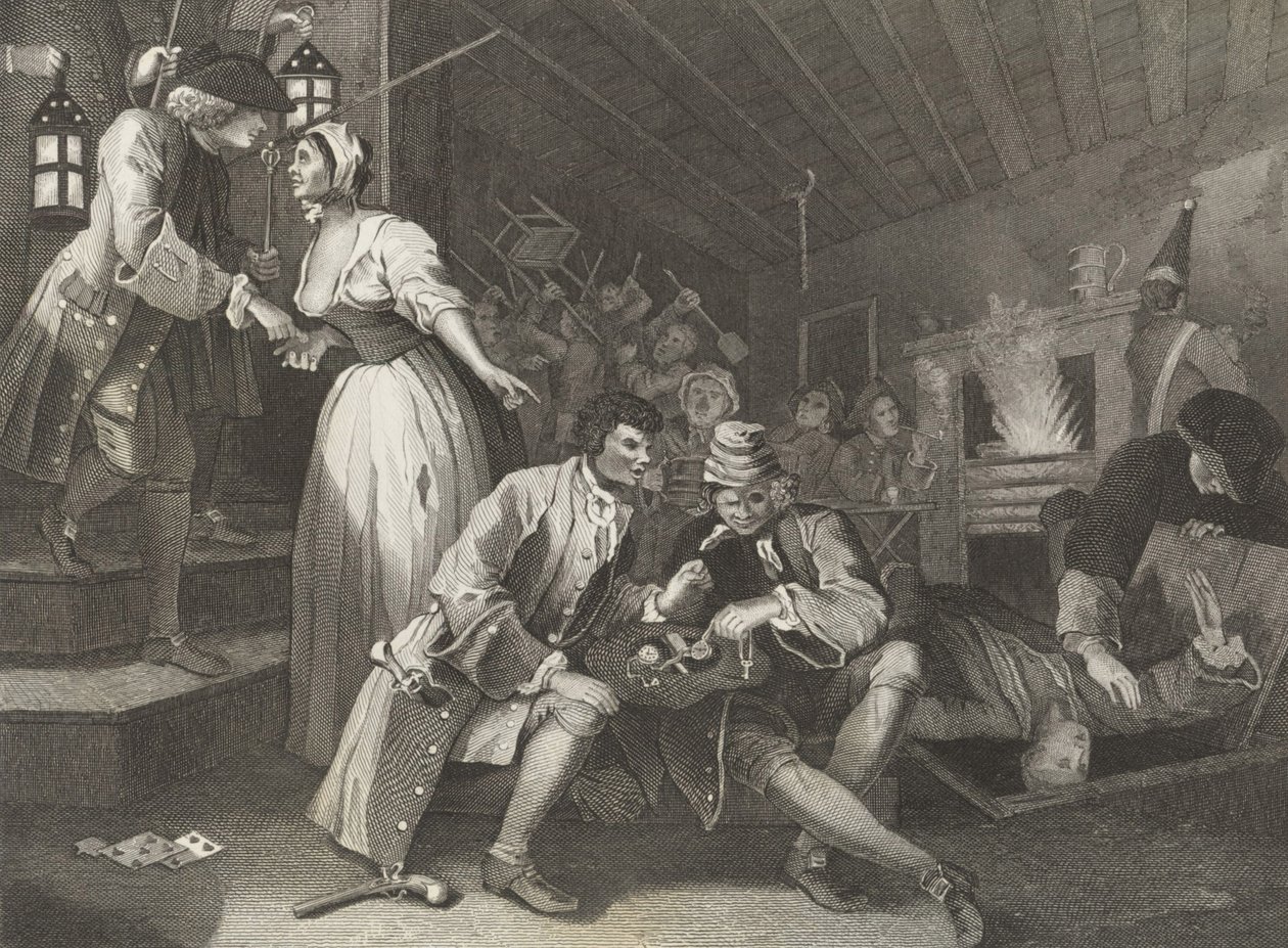The Thieves Den - af William (after) Hogarth