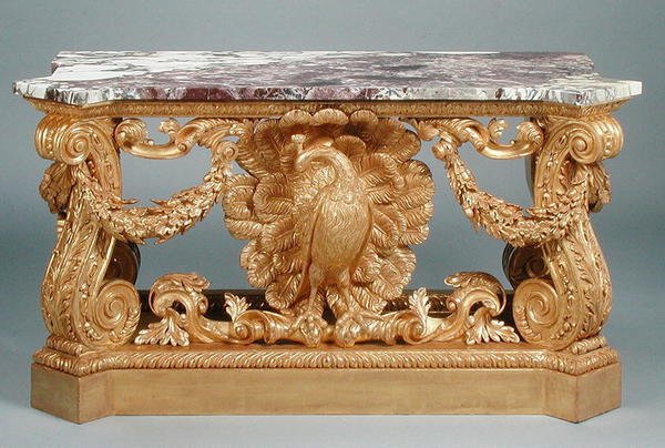 Bord, ca. 1735 (udskåret forgyldt træ) af William (after) Kent