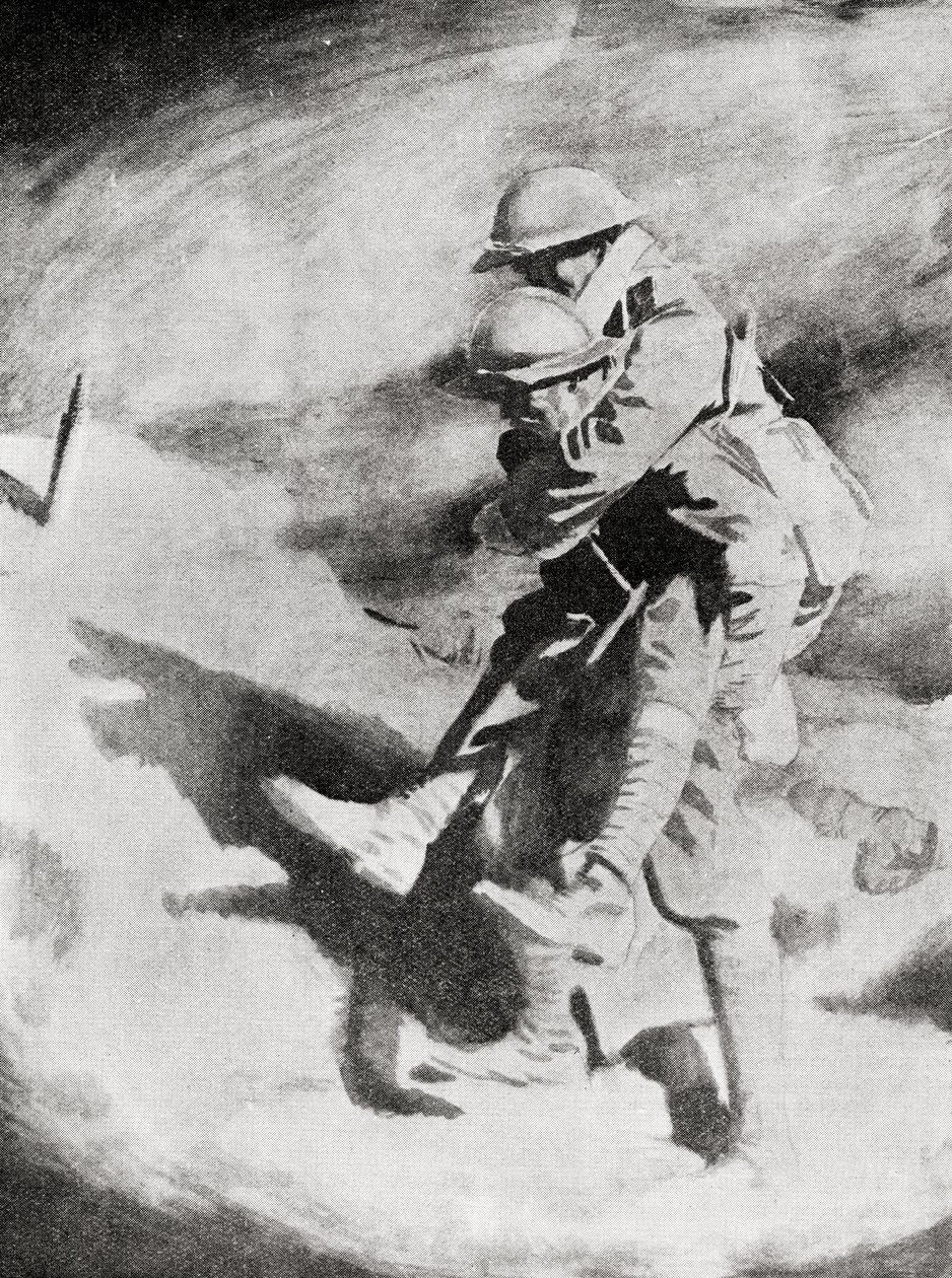 Poilu og Tommy efter maleriet af Sir William Orpen. af William (after) Orpen