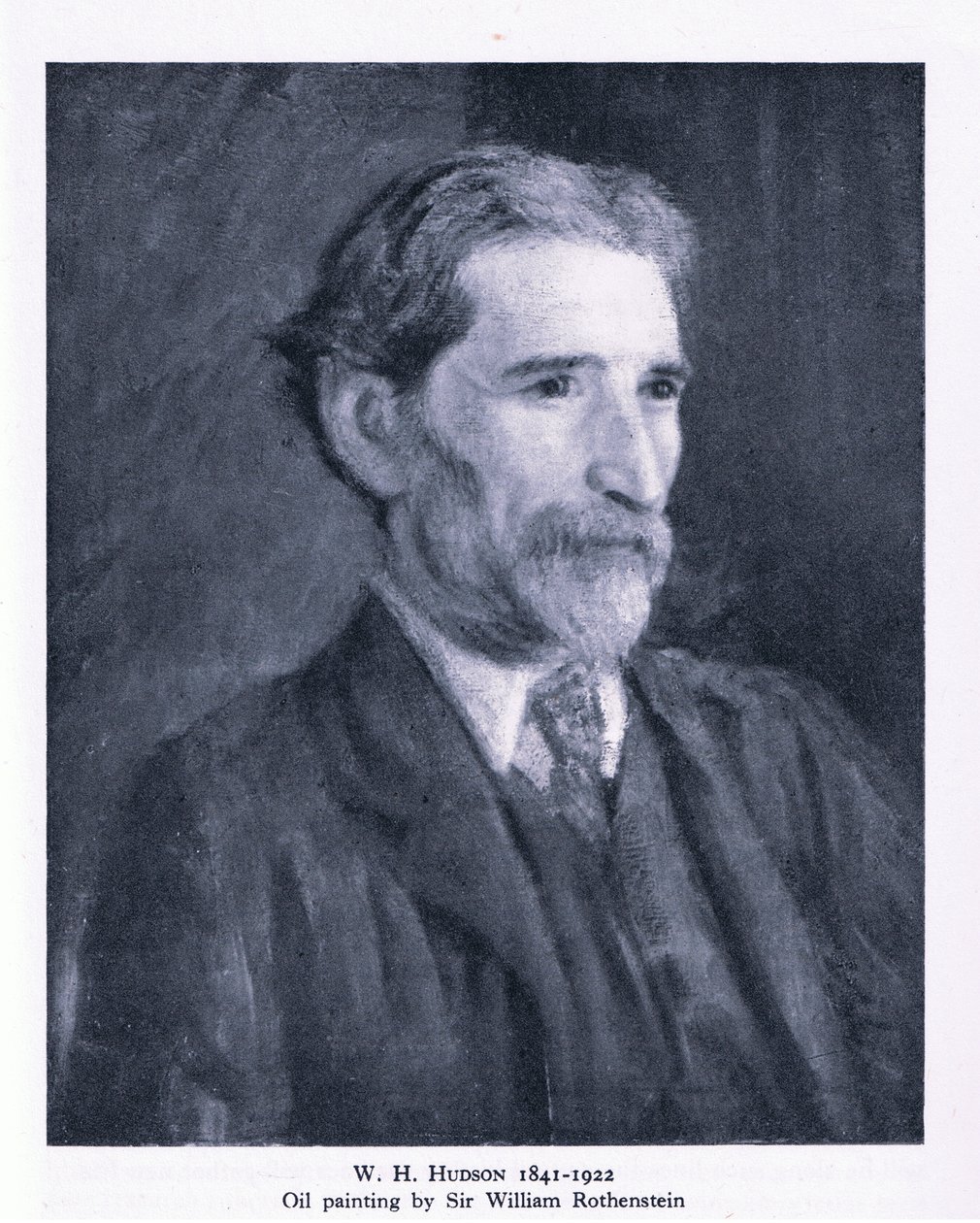 Portræt af W. H. Hudson (litho) af William (after) Rothenstein