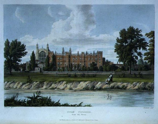 Eton College fra floden, fra 